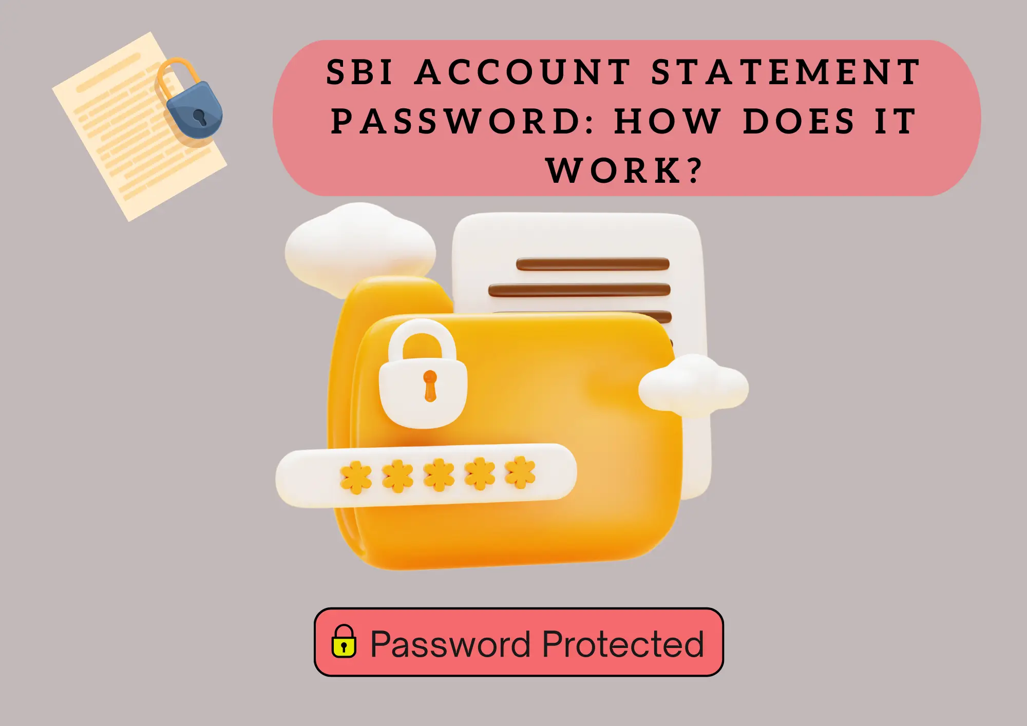SBI Statement password