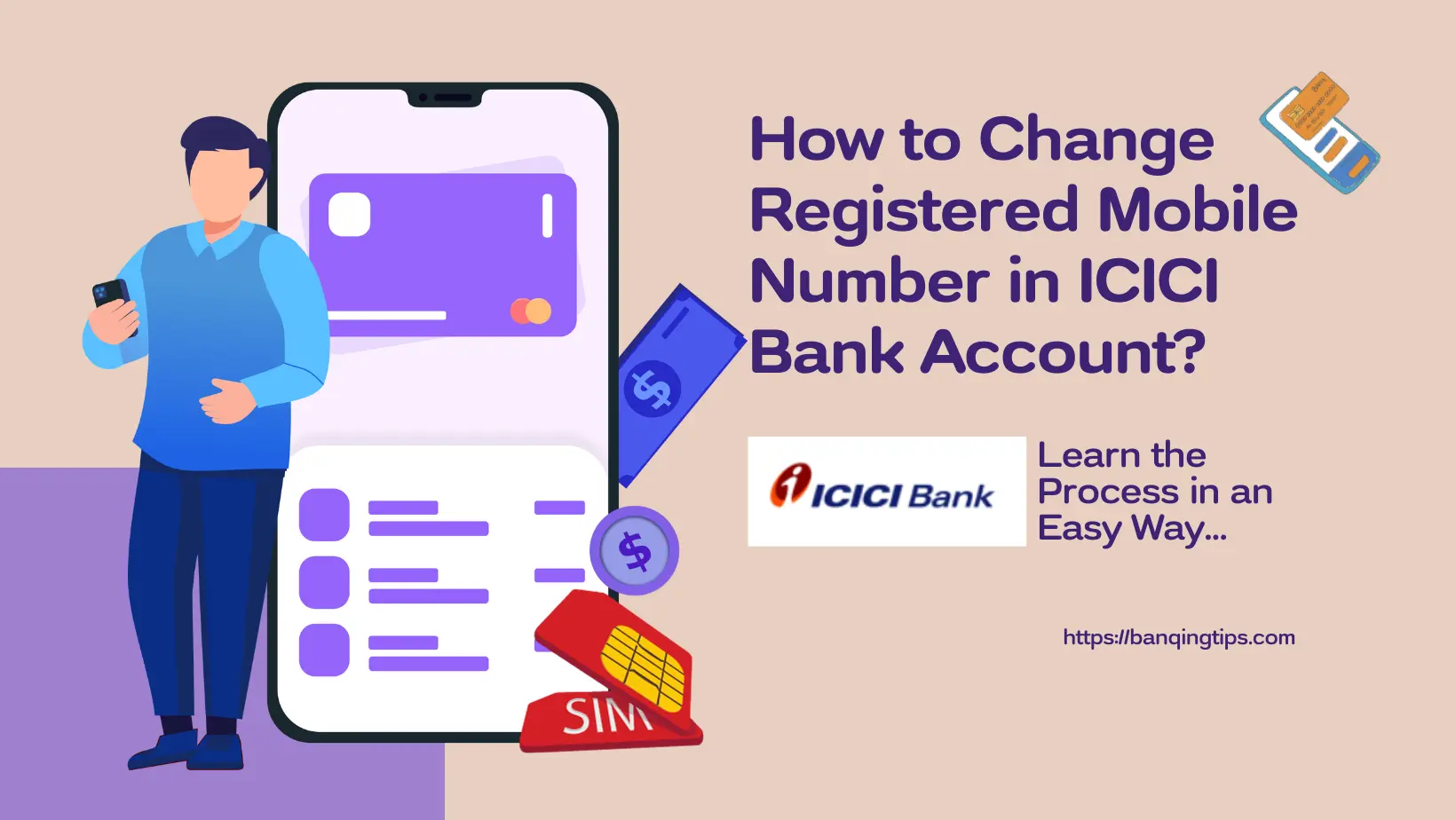 ICICI mobile number change update