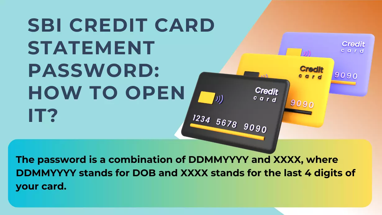 SBI credit card statement password